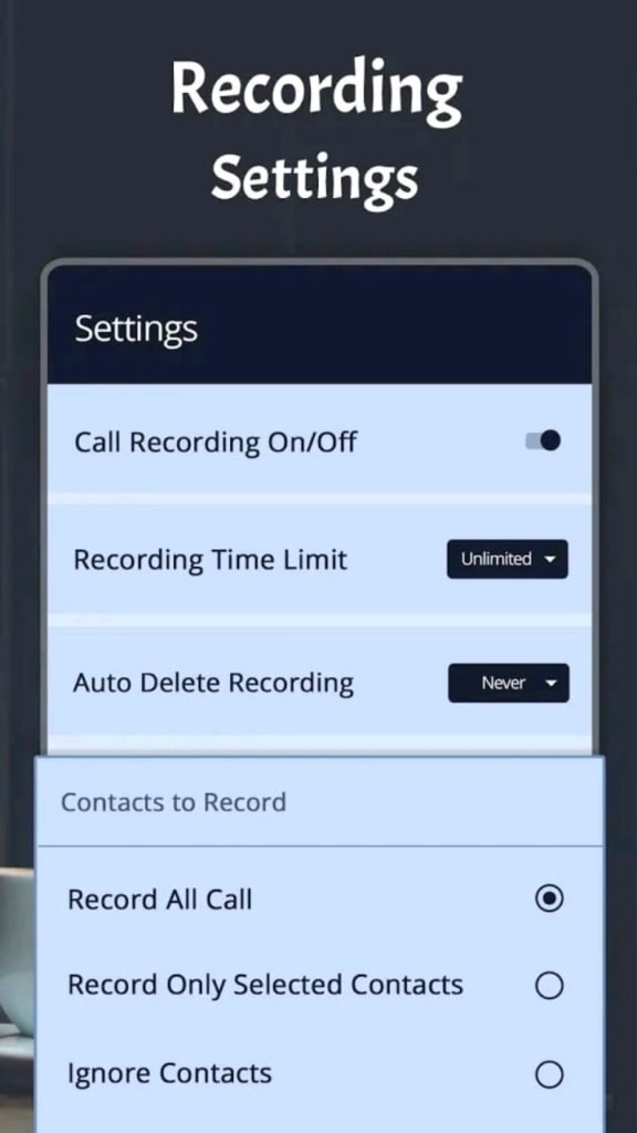 automatic call recorder pro screen6